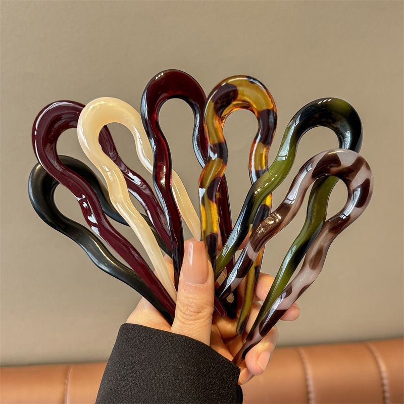 Women Accessories Aesthetic - Elegant Acrylic U-shaped Hairpin for Women,