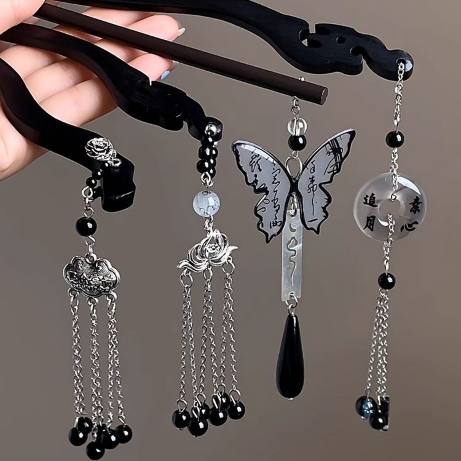 Light Luxury Wooden Tassel Hai - Women Accessories Shop 评论和价格