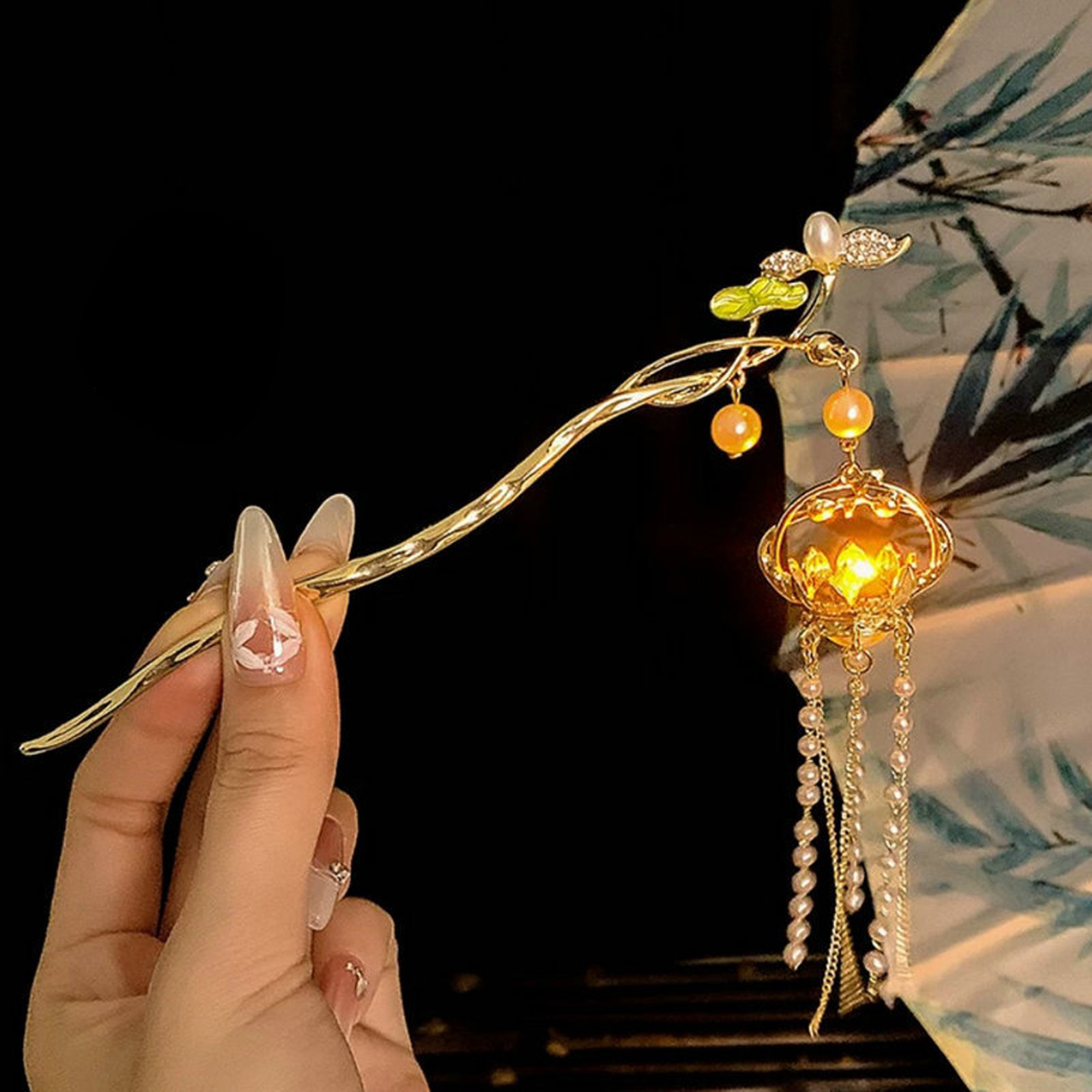 Luminous Flower Hairpin Exquis - Women Accessories Shop 评论和价格