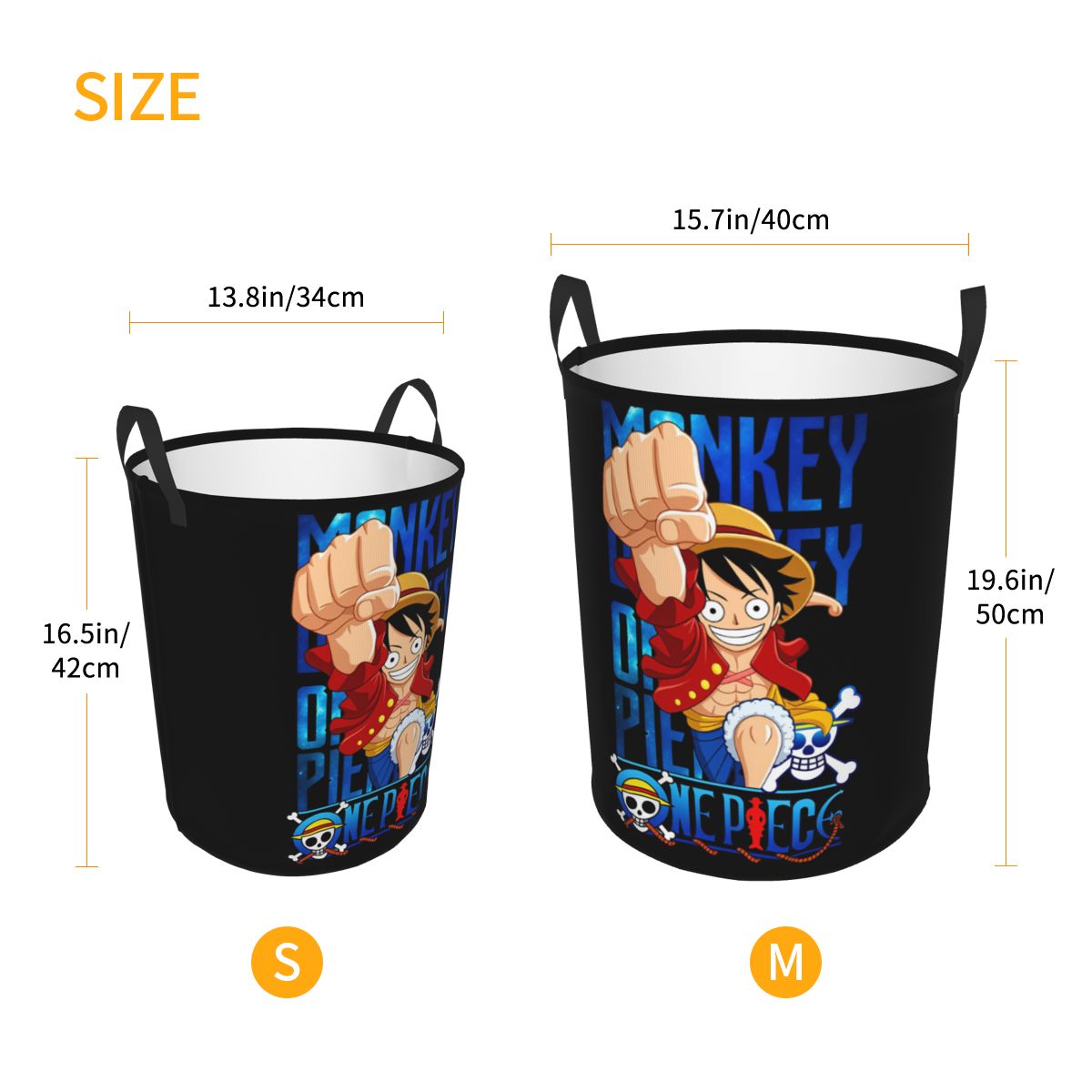Luffy One Piece Laundry Hamper - Women Accessories Hamper 评论和价格