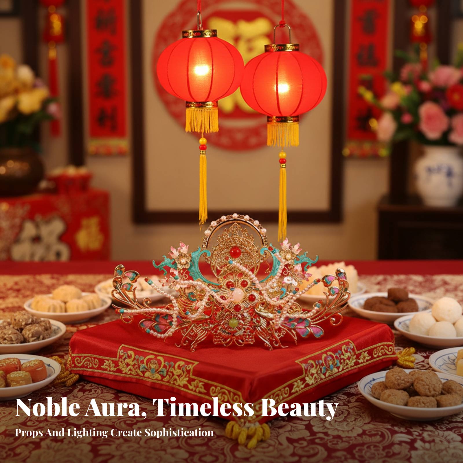 Traditional Chinese Hair Crown - Women Accessories Aesthetic 评论和价格
