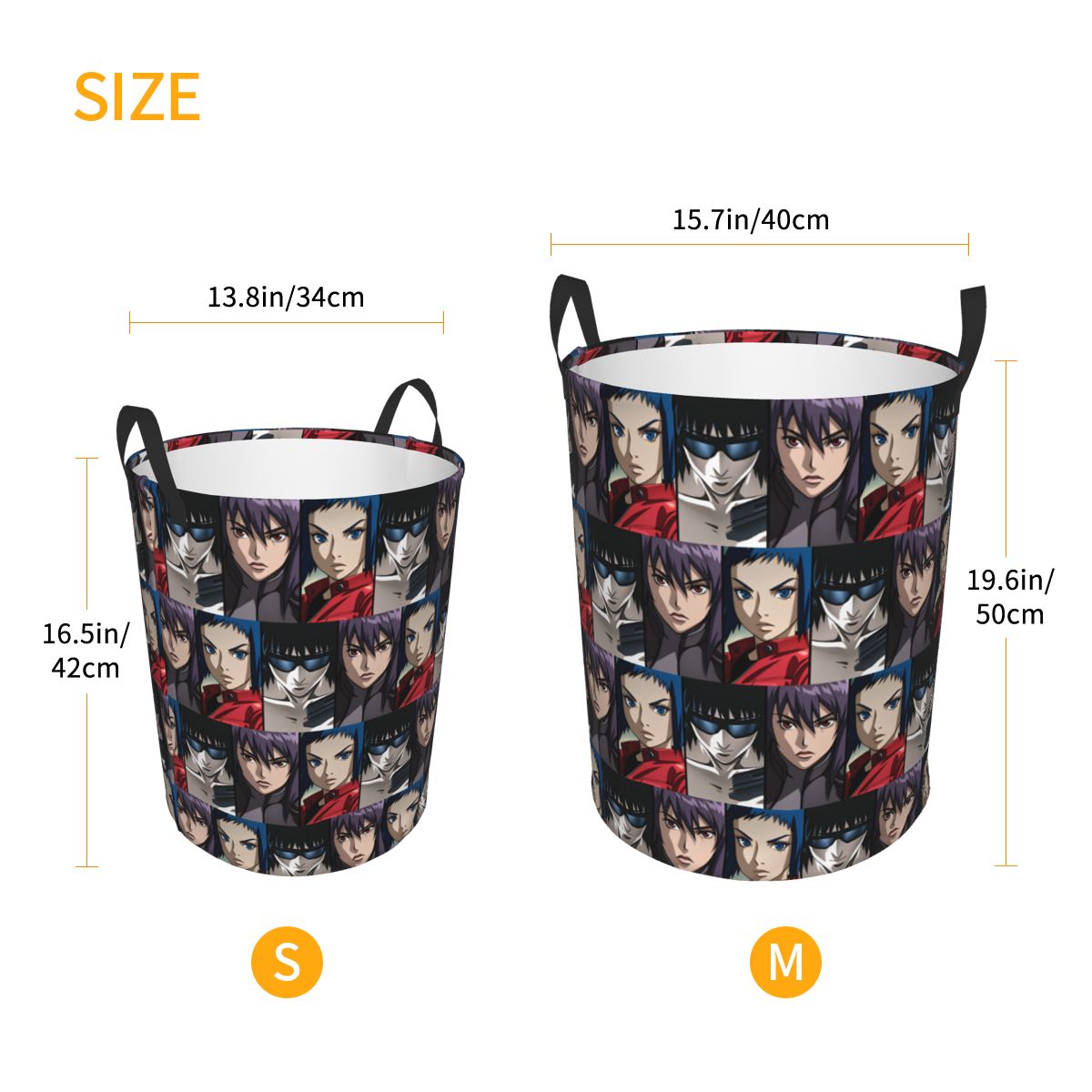 Ghost In The Shell Laundry Ham - Women Accessories Hamper 评论和价格