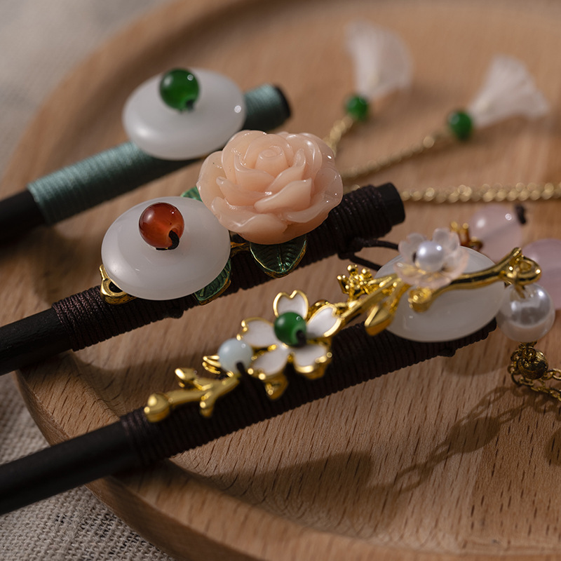 1Pc Wooden Hairpin Headdress f - Women Accessories Shop 评论和价格