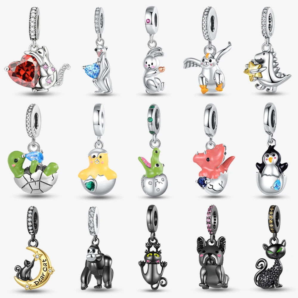 New 925 Sterling Silver Cute A - Women Accessories Pandora 评论和价格