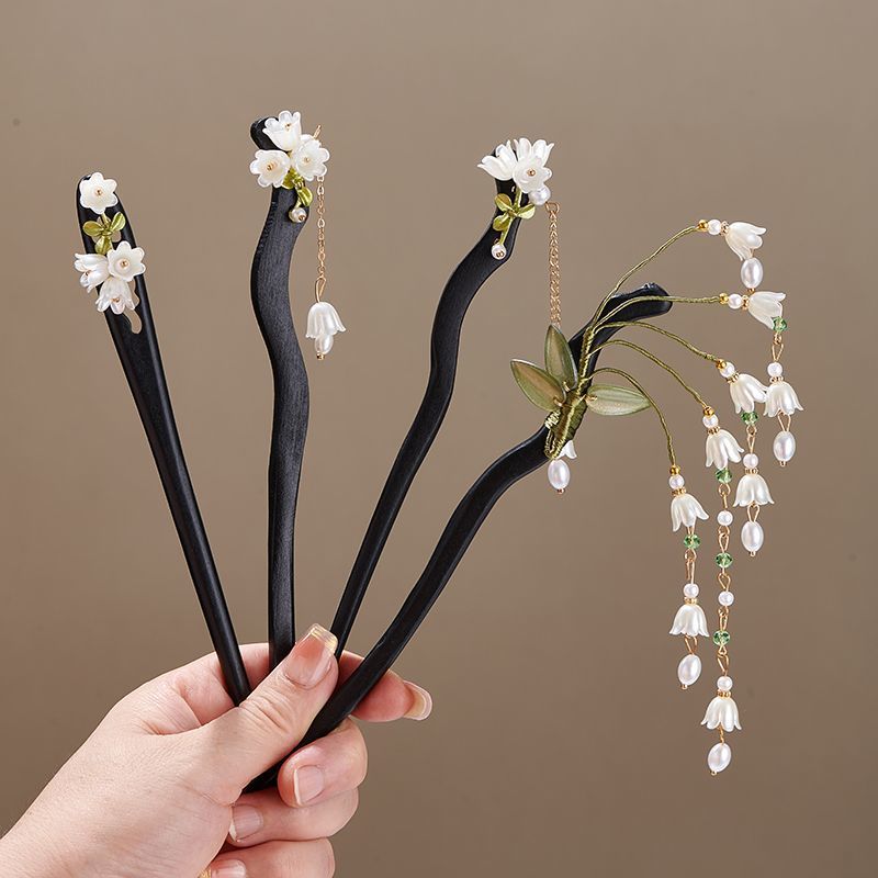 Wooden Flower Hairpin Vintage  - Women Accessories Shop 评论和价格