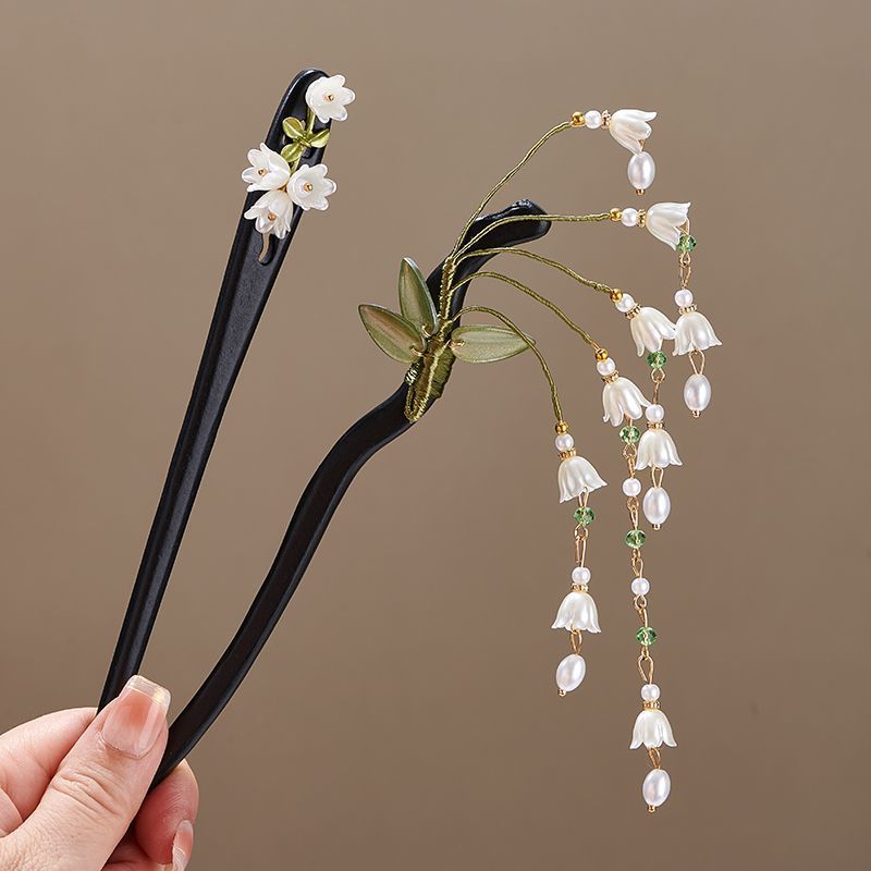 Wooden Flower Hairpin Vintage  - Women Accessories Shop 评论和价格