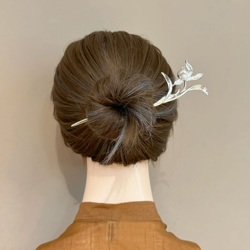 New Chinese Style Silver Orchi - Women Accessories Shop 评论和价格