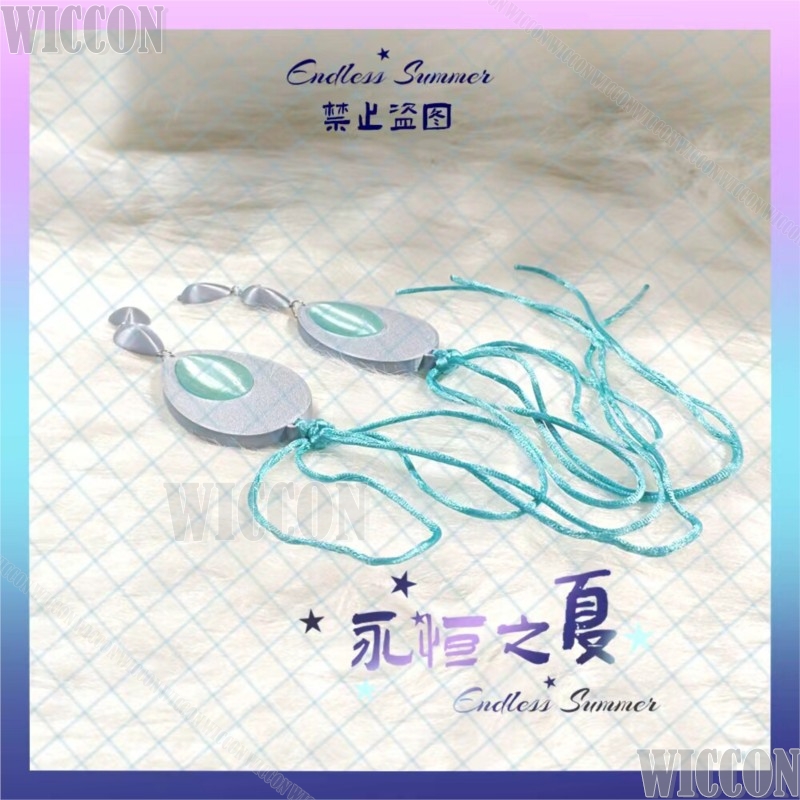 Zibai Cosplay Costume Game Gen - Women Accessories Earrings 评论和价格