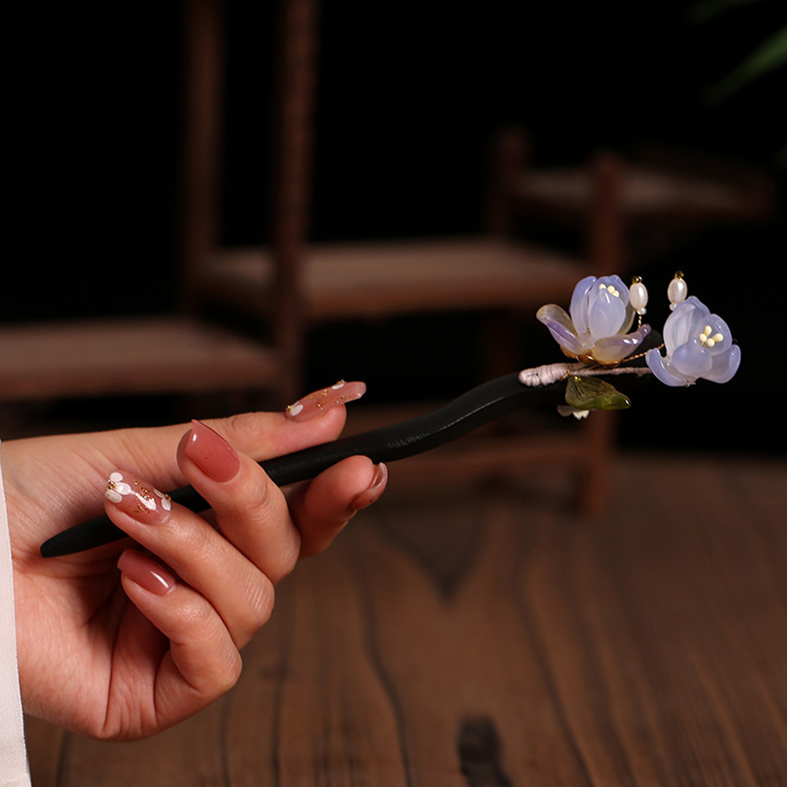 Vintage Wooden Flower Hairpin  - Women Accessories Shop 评论和价格