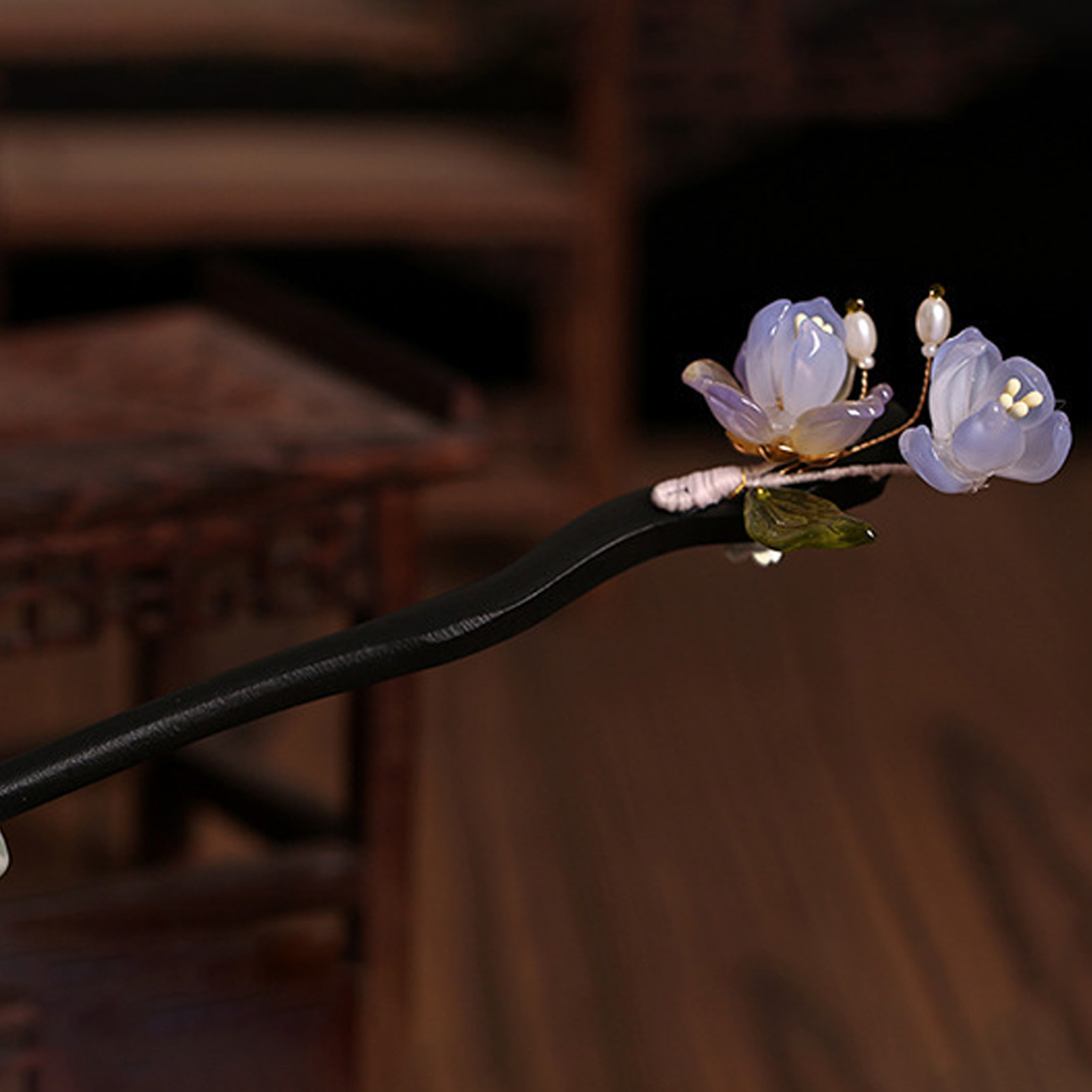 Vintage Wooden Flower Hairpin  - Women Accessories Shop 评论和价格