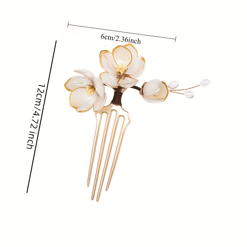 Chinese Style Shell Magnolia F - Women Accessories Aesthetic 评论和价格